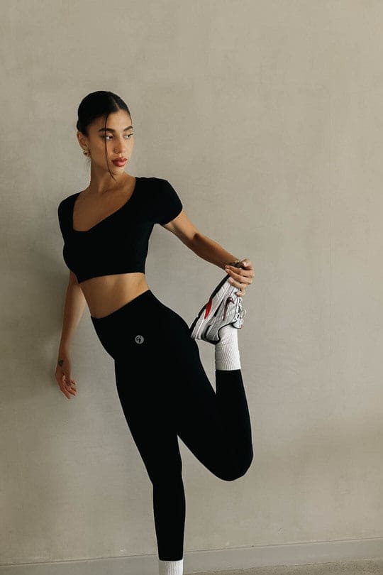 Lia Cropped Short  Sleeve Shirt
